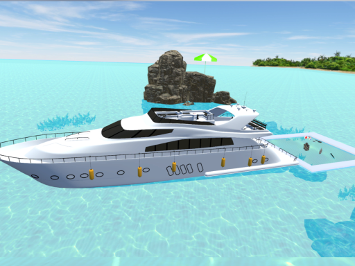 Yacht swimming pool