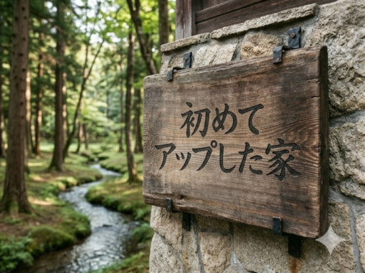 初めてアップした家