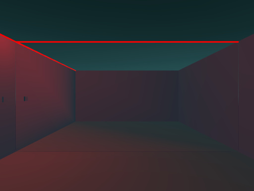 Neon red box