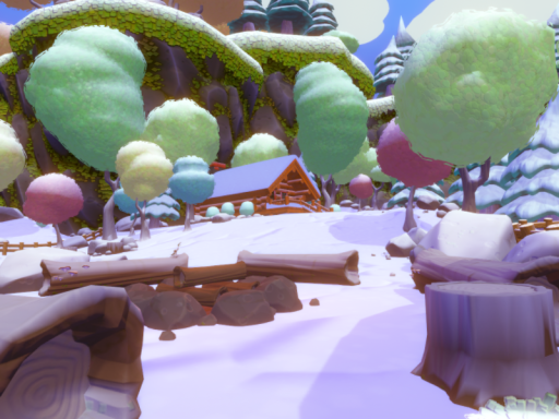 Winter campfire