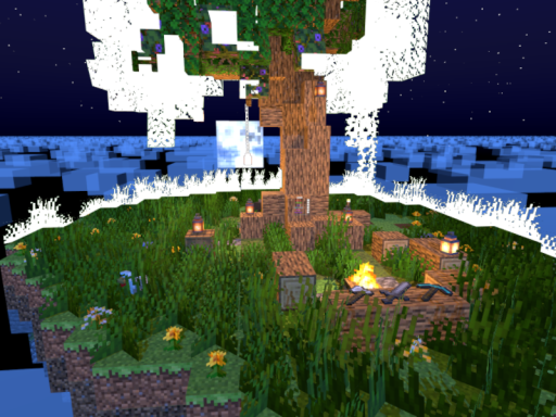 Cozy Skyblock MineCraft world