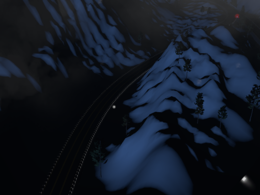 雪山夜间赛道