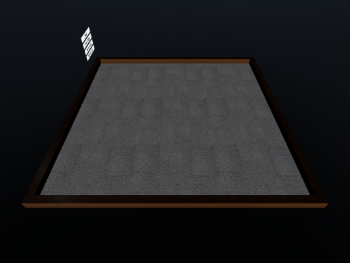 World with mirror‚ bed and pool table