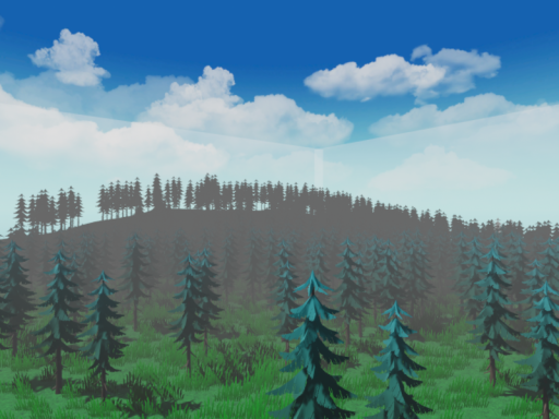 Lowpoly forest