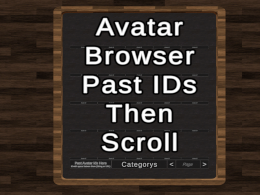 Past Avatar Ids In To Browser