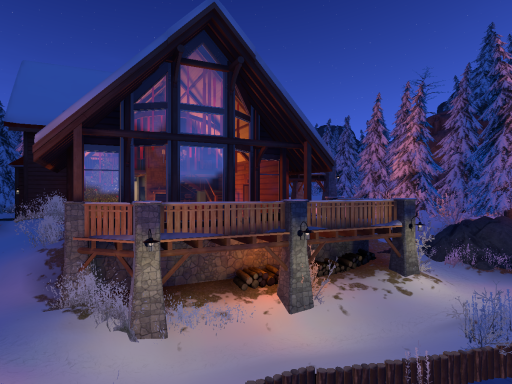 Winter Lake House