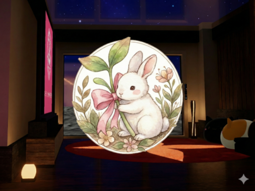 rabbit・ribbon・dicot・home