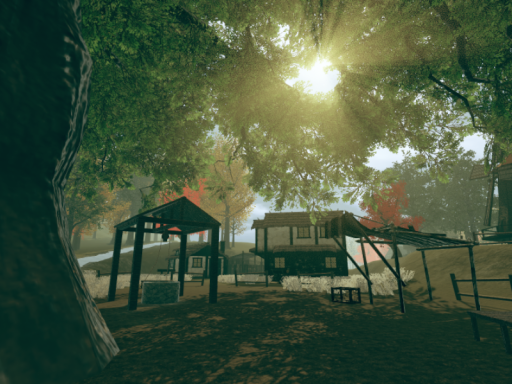 Beneath the Ancient Tree‚ Guided by the Wind