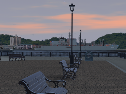 ヨコスカ公園（夜明け）-YOKOSUKA Bayside Park（dawn）-