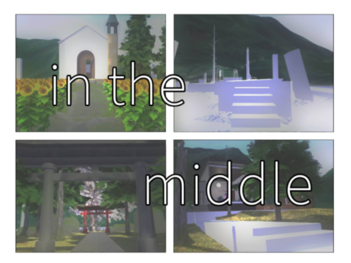 in the middle