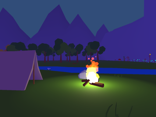 Low poly night