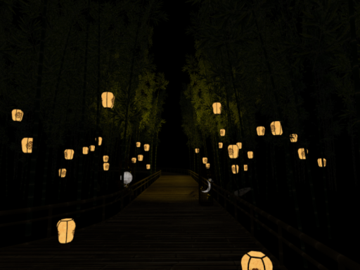 Bridge With Lanterns