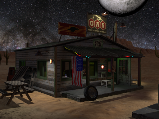 Gas Station in the Desert
