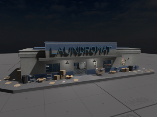 laundromat night