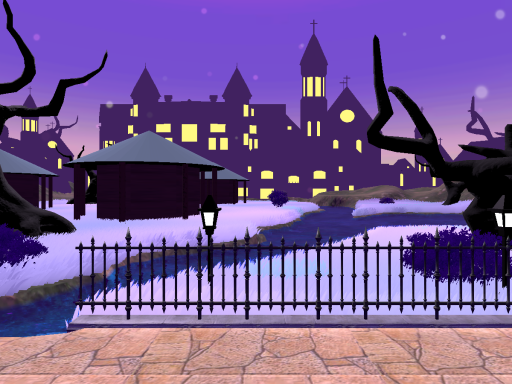 Spooky Purple Forest