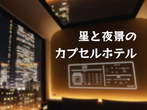 星と夜景のカプセルホテル - Starlight ＆ Citylights Capsule Hotel