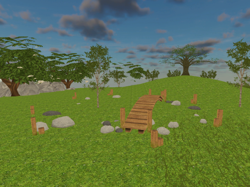 touching grass