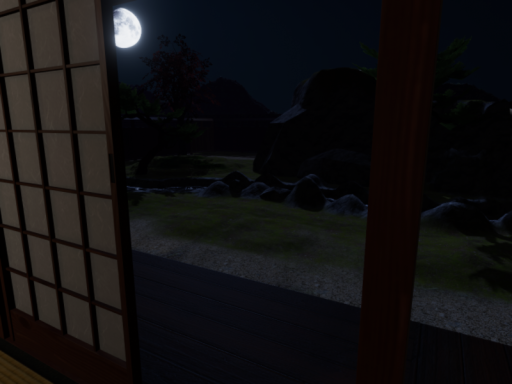 夜のぼたっくる和室