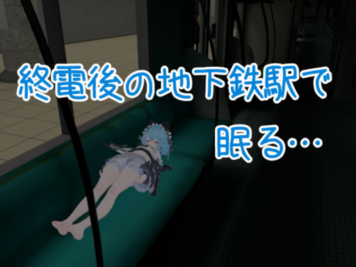 終電後の地下鉄駅で眠る -Sleeping at the subway station-