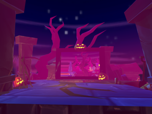 cemetery halloween mmd