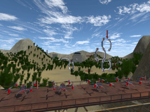 Rideable Drone Race Course