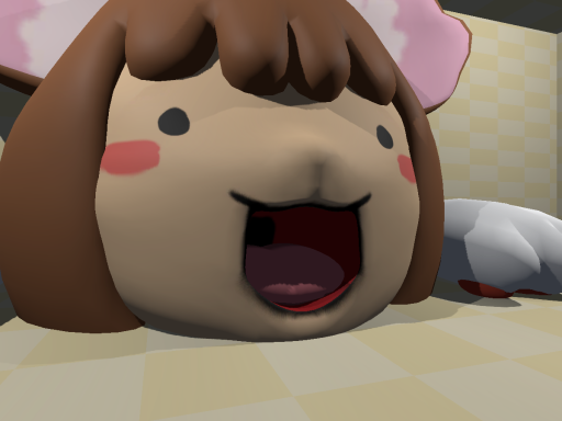 Cat girl's Big mouth
