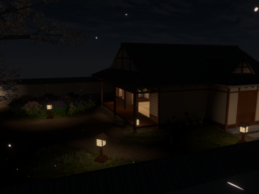 Old house with garden -Night-