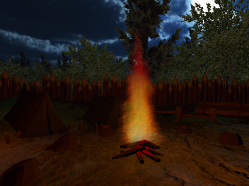 Friends by the Flames