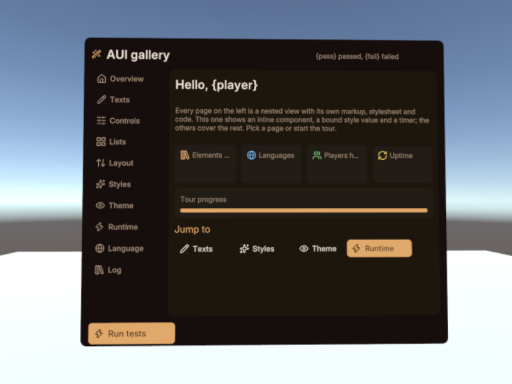 AUI Alpha Demo
